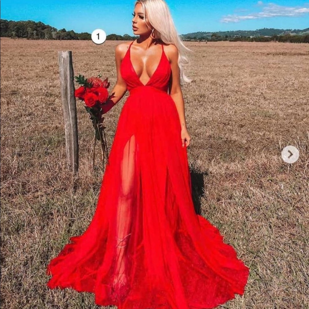 Maxi red dress ❤️ SOLD